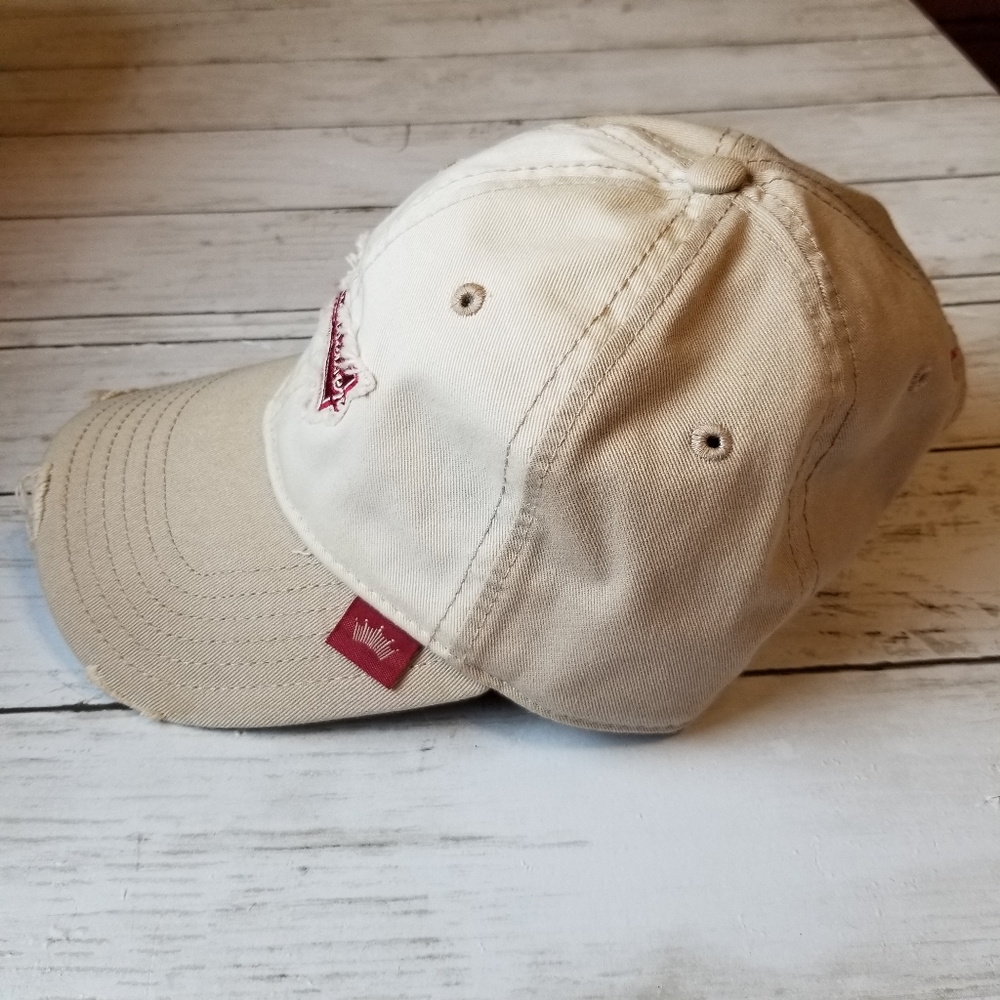 Budweiser Distressed Patch Hat Adjustable Strap S… - image 6